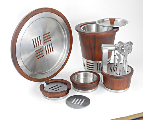 Manufacturers Exporters and Wholesale Suppliers of Cubo Barware Set In Teakwood Panchkula Haryana Cubo Barware Set In Teakwood